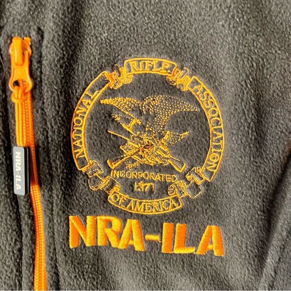 NRA-ILA Black Fleece Vest With Pockets Size XL - Picture 6 of 6